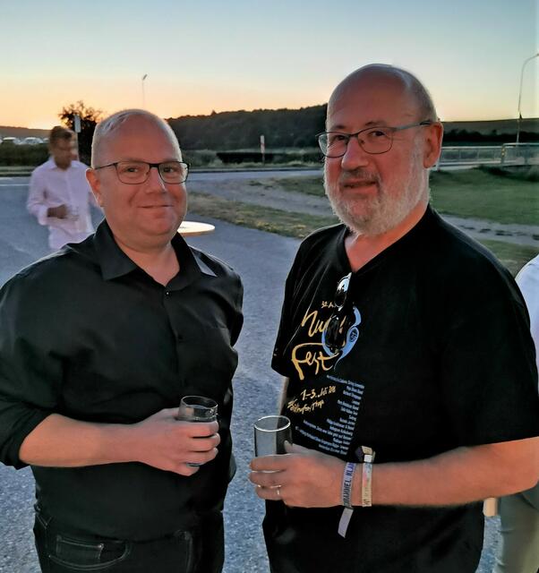 Gerald Hoffmann und Gerhard Gutkas waren begeistert vom Konzert.