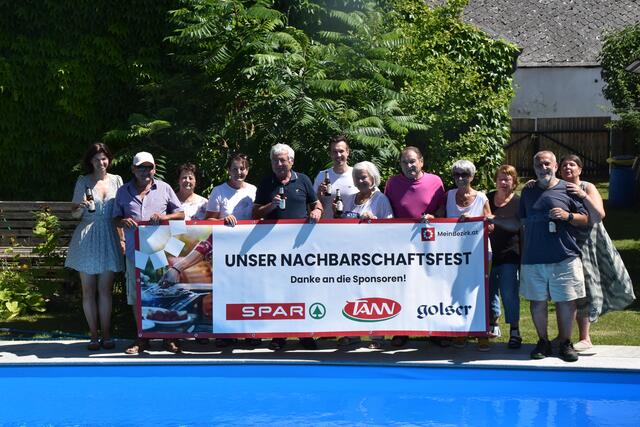 Die Nachbarn feierten mit Familie Leitner in Oberwart ihr Nachbarschaftsfest.