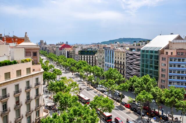  Parkplatzsuche adé: Bei einem Feldversuch in Barcelona testete Römer mit seinem Forschungsteam die intelligente Parkplatzsuche. Sensoren, die in den Asphalt eingebaut wurden, teilten mit, wenn ein Parkplatz frei wurde.  | Foto: Shutterstock.com/Mistervlad