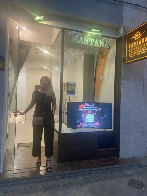 Andrea Harold in der Madrider Santana Art Gallery | Foto: Andrea Harold