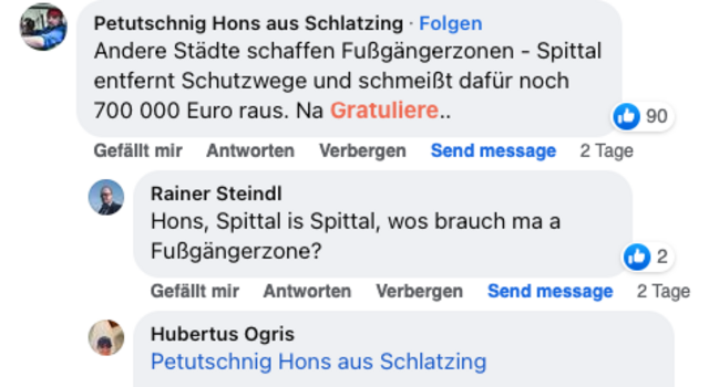 Foto: screenshot: Facebook/MeinBezirk Spittal