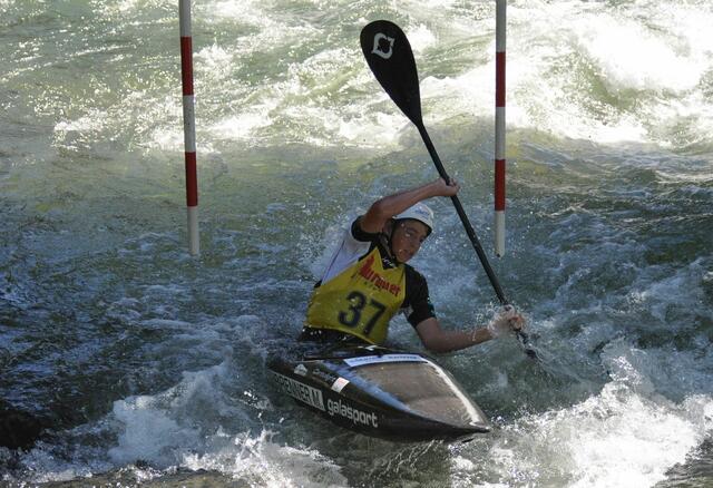 Max Steinbrenner im Kanuslalom | Foto: UKC Südalpen