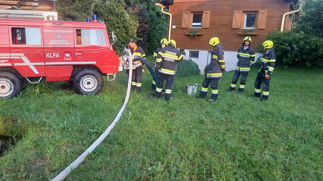 In Gaal-Bischoffeld mussten Keller ausgepumpt werden. | Foto: Feuerwehr