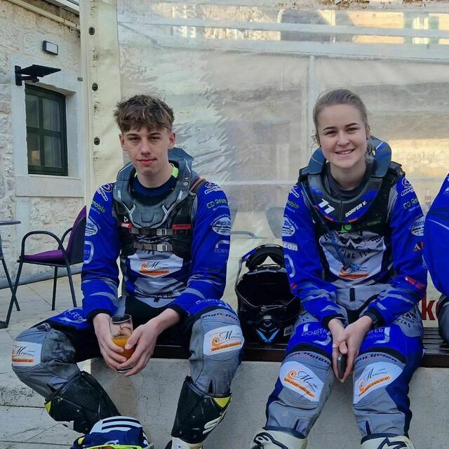 Jan Wunderlich und Viktoria Dorfer aus Trofaiach sind leidenschaftliche Enduristen. | Foto: DM Racing Team
