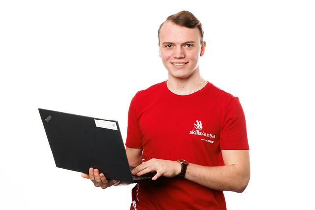 Lukas Frühwirth aus Schwertberg vertritt Österreich im Beruf Anlagenelektrik. | Foto: Skills Austria