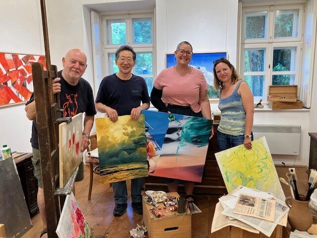 Bei den Rabnitztaler Malerwochen treffen nationale und internationale Künstlerinnen und Künstler aufeinander. | Foto: Harro Pirch