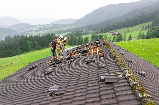Einsatz der Feuerwehr in Annaberg.  | Foto: FF Annaberg