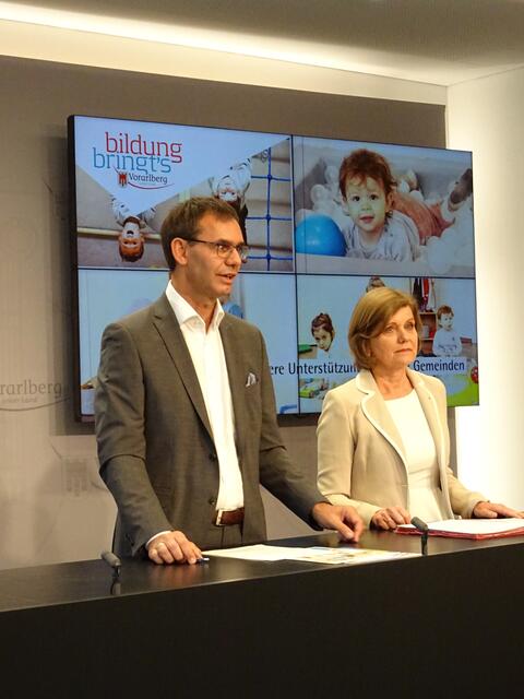 Landeshauptmann Markus Wallner und Landesstatthalterin Barbara Schöbi-Fink | Foto: Land Vorarlberg