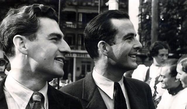 Samuel Barber (l.) und Gian Carlo Menotti (r) in den 1930er-Jahren in St. Wolfgang.

 | Foto: Gde. St. Wolfgang