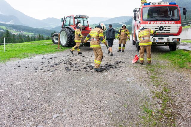 Einsatz der Feuerwehr in Annaberg.  | Foto: FF Annaberg