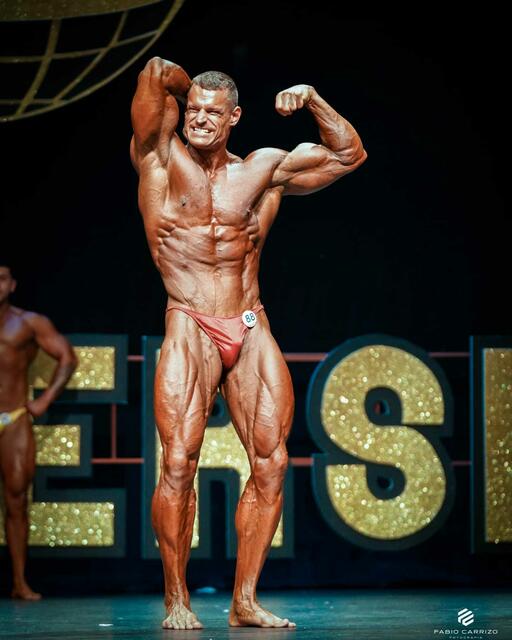 Klaus Drescher hat mit dem zweiten Mr. Universe-Titel ein Lebensziel erreicht.  | Foto: Fabio Carrizo