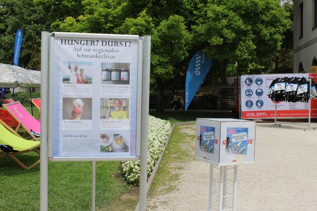 Die Ruhe vor dem Sturm. Bereits vor dem offiziellen Einlass um 14 Uhr sicherten sich die ersten Besucherinnen und Besucher die besten (Schatten-)Plätze im Welser Burggarten. | Foto: Sabine I. Neubauer