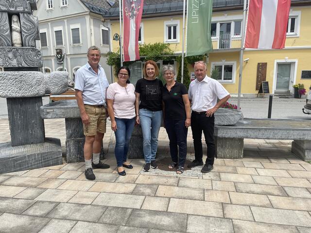 Franz Tonner, Anita Suppanschitz, Simone Schmiedtbauer, Maria Klöckl und Werner Pressler in Ligist | Foto: Almer