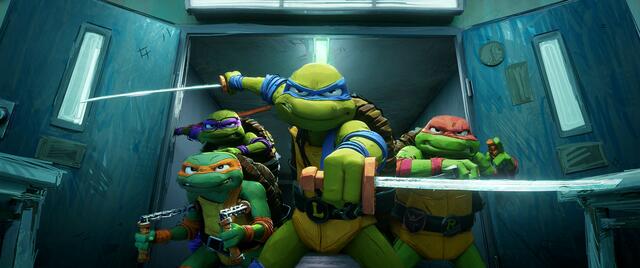 Die Ninja Turtles Brüder kehren zurück in die Menschenwelt und auf die große Leinwand, um sich einer Armee von Mutanten entgegenzustellen und endlich das Herz der New Yorker zu erobern. | Foto: 2023 Paramount Pictures