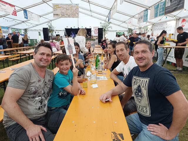 Christian, Matteo, Manfred und Michael ließen es sich gut gehen