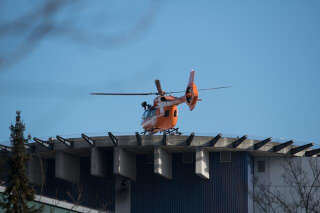 Der Notzartzhubschrauber war im Einsatz. | Foto: Zeitungsfoto.at / Symbolbild