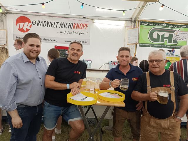 Stadtrat Thomas Haffer, Ernst, Otto und Otto unterhielten sich prächtig