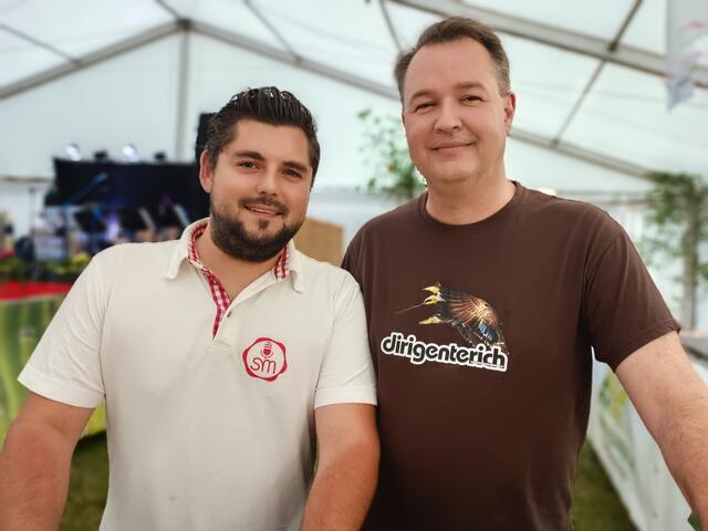 David und Roland unterhielten sich gut