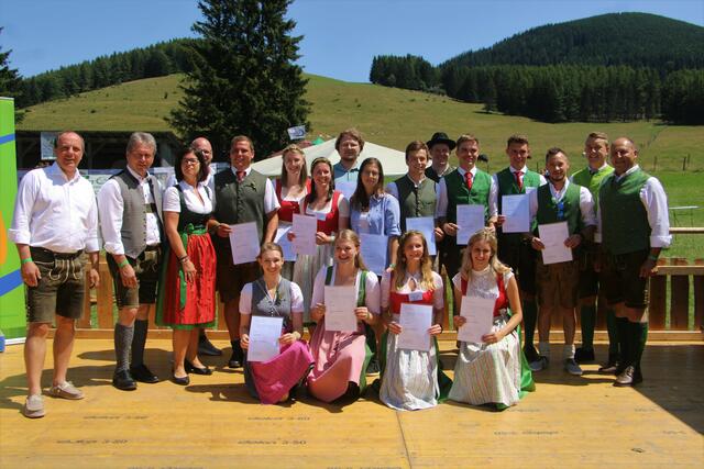 Auch diesmal wurden viele Landjugendmitglieder beim Teichalmtreffen geehrt und ausgezeichnet. | Foto: RegionalMedien Steiermark/Hofmüller