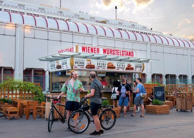 Der Würstelstand bei der Spittelau. | Foto: Wiener Würstelstand