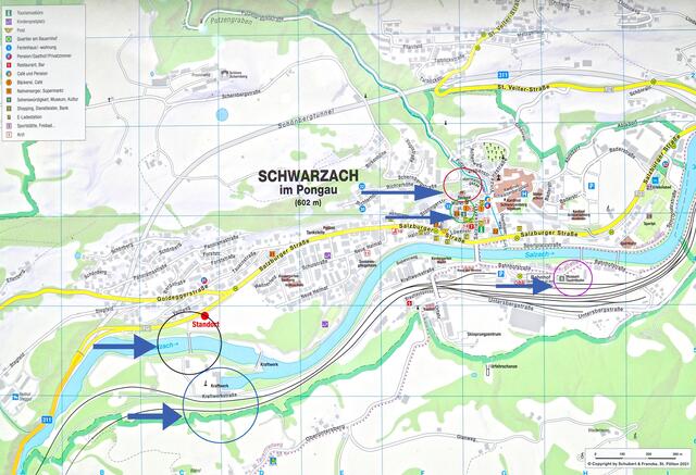 Hier findet man die beschriebenen Gebäude. | Foto: Andrea Rachensperger