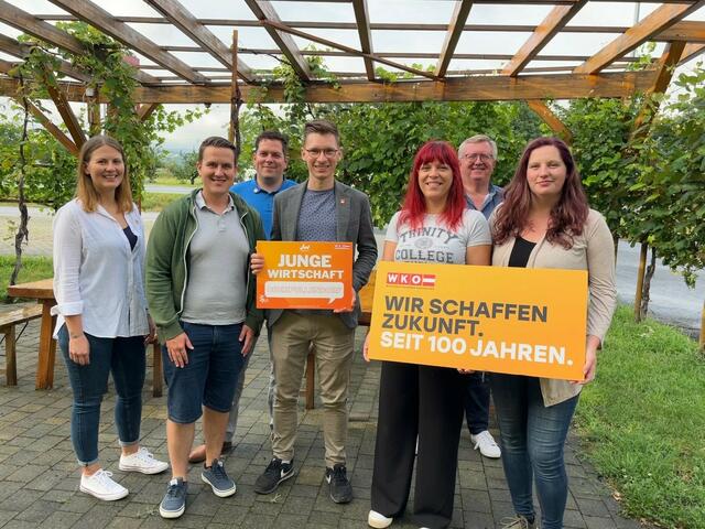 Ines Kerstinger, Johannes Bürger, Bernhard Hackl, Daniel Duschanek, Daniela Sattler, Freddy Fellinger und Melanie Jobst | Foto: Junge Wirtschaft