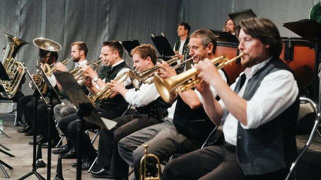 Die Blasmusik der Münchner Philharmonika widmet ihren Konzertabend der Heimat.  | Foto: Promenadenkonzerte
