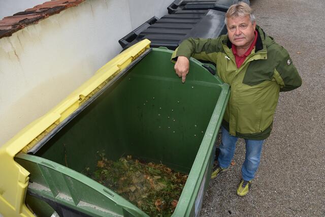 Strauchschnitt und Laub gehört nicht in die gelbe Tonne sondern in die Biotonne. | Foto: Alexandra Goll