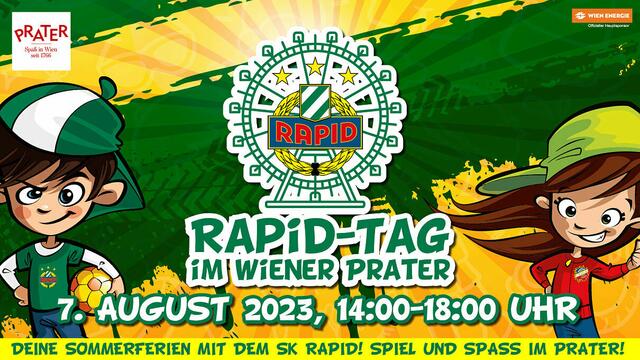 Am 7. August 2023 lädt der SK Rapid gemeinsam mit dem Wiener Praterverband zum Rapid-Tag im Wiener Prater. | Foto: SK Rapid