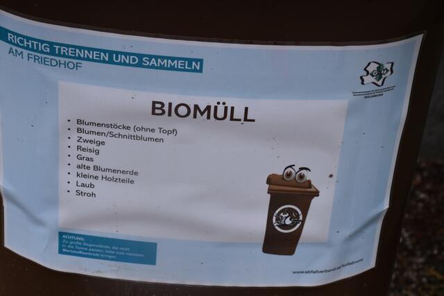 Das gehört zum Biomüll. | Foto: Alexandra Goll