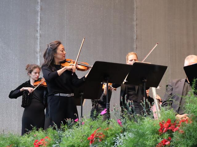Geigenklang vom feinsten wurde bei dem Konzertabend der Österreichisch- Ungarischen Haydn Philharmonie geboten.  | Foto: Alicia Martin Gomez 