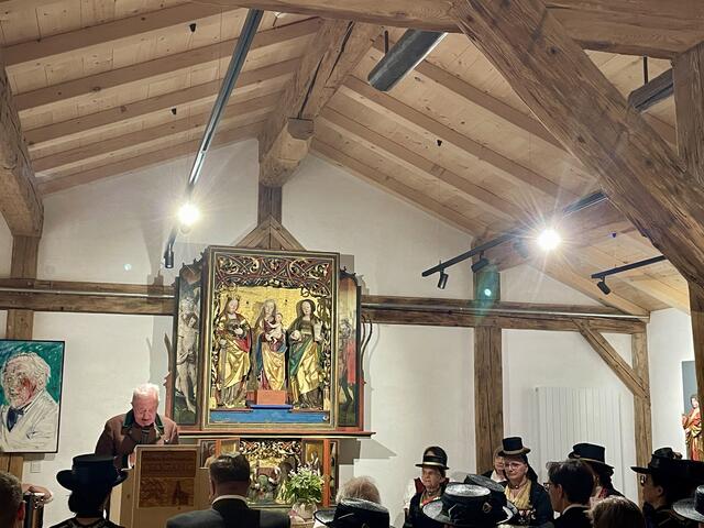 Hermann Mayrhofer zitierte in seiner Ansprache auch John F. Kennedy: "Ich soll mich nicht immer fragen, was mein Land für mich tun kann, sondern was ich für mein Land tun kann." | Foto: Sarah Braun