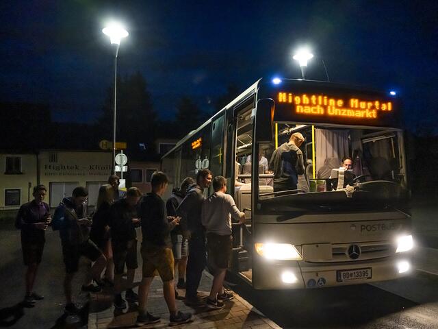 Über 17.000 Fahrgäste kamen mit dem Nachtbus im ersten Halbjahr 2023 sicher durch die Nacht. | Foto: Nightline Murtal