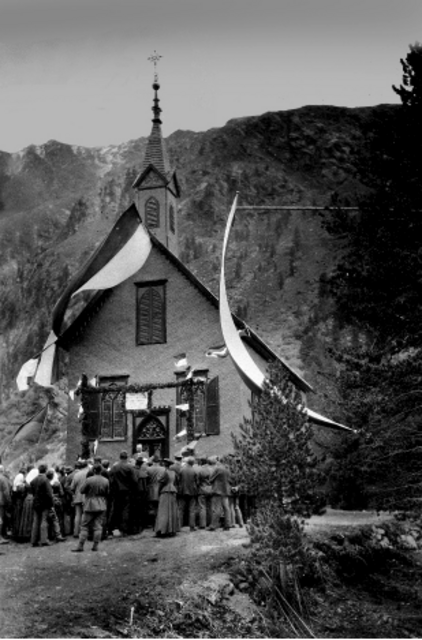 Einweihung der Gepatschkapelle am 6. August 1895. | Foto: Photograph unbekannt