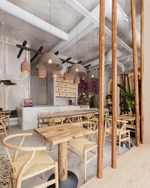 Die Einrichtung des Lokals in der Alserbachstraße. | Foto: Hank Ge