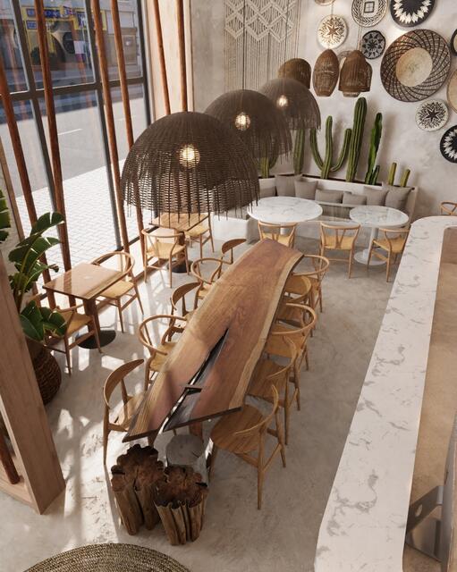 Die Einrichtung des Lokals in der Alserbachstraße. | Foto: Hank Ge