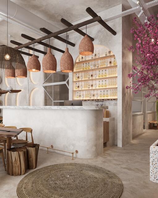 Die Einrichtung des Lokals in der Alserbachstraße. | Foto: Hank Ge