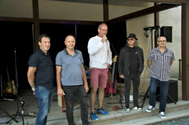 Thomas und Roland Rodler, Werner Glösl, Norbert Postmann, Bernhard Adelmann und Peter Treiber (nicht im Bild) saßen vor 10 Jahren zusammen und bastelten an der Idee eines besonderen Events - heute kommen Fans aus ganz Österreich zum "Blues-Festival" nach Stadtschlaining.