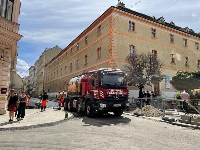 Die Baustelle in de Piaristengasse.  | Foto: Miriam Al Kafur