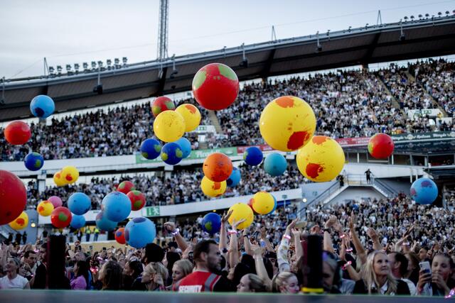 Am Donnerstagnachmittag legte Coldplay schließlich noch eins drauf – und kündigte ein viertes Wien-Konzert an. | Foto: Adam Ihse / TT News Agency / picturedesk.com