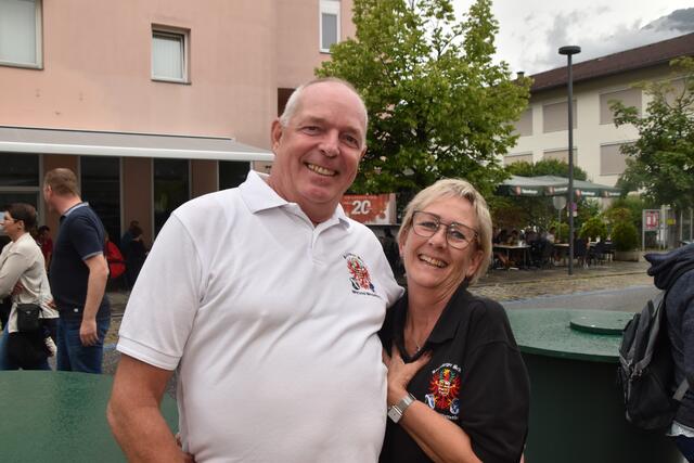Schützenhauptmann Günter Schrott (Rettenberger Schützenkompanie Wattens – Wattenberg) mit Gattin Helga | Foto: Kendlbacher