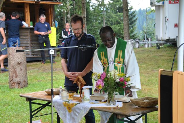 Eine Messe am Berg darf für die FF Jasnitz nicht fehlen.  | Foto: Tamara Himsl