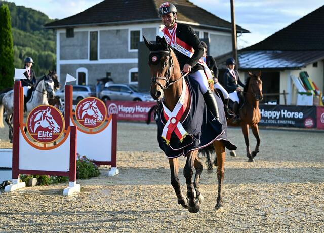 OÖ Landesmeister 2023 Peter Englbrecht mit Obora´s Deja Vue | Foto: Foto Kisza