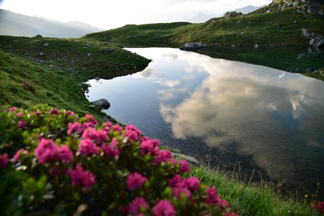 In den Tuxer Alpen gibt es noch Seen wo wenig los ist. | Foto: Georg Hechenblaickner