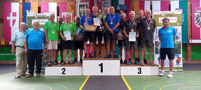 Die ersten drei Sieger des Turniers:
Platz 1: Peuerbach
Platz 2: Ostermiething
Platz 3: Atzbach | Foto: OÖ. Seniorenbund