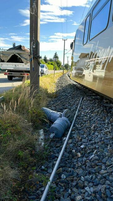 Vandalenakt an der Mariazellerbahn. | Foto: Doku-NÖ