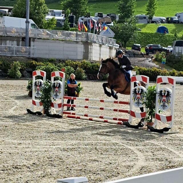 Dankl Bettina am Sonntag im entscheidenden Springparkour.