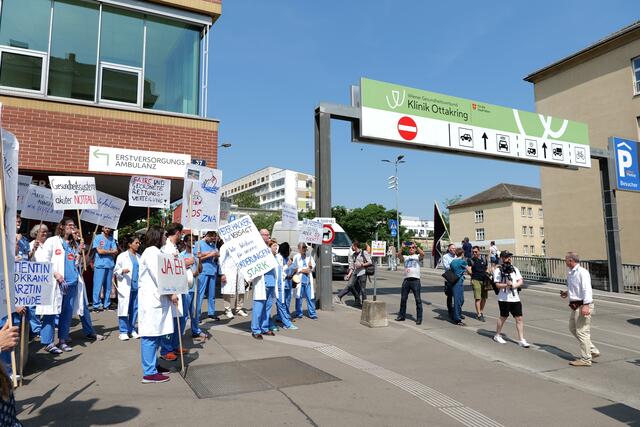 Die Lage in der Klinik Ottakring ist seit Monaten angespannt. Zuletzt gab es Ende Juni einen Warnstreik in der Zentralen Notaufnahme (ZNA). | Foto: Max Spitzauer/RMW