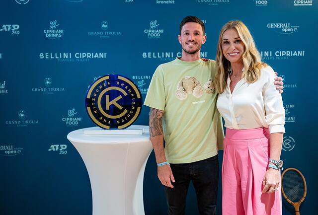 Dennis Novak mit Babsi Schett, Players Night. | Foto: A. Scheuber