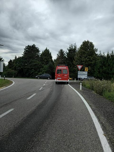 Die Ölspur reichte von Antiesenhofen bis zur Autobahnauffahrt. | Foto: FF Antiesenhofen